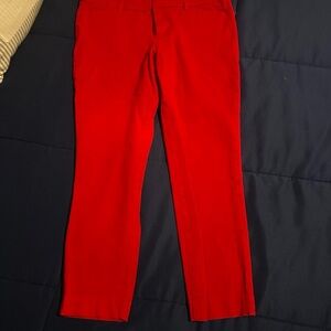 Old Navy Pixie Mid-Rise Red Pants